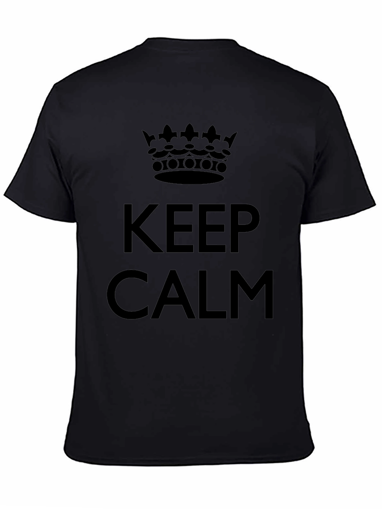 Keep Calm Graphic Tee - Classic Black