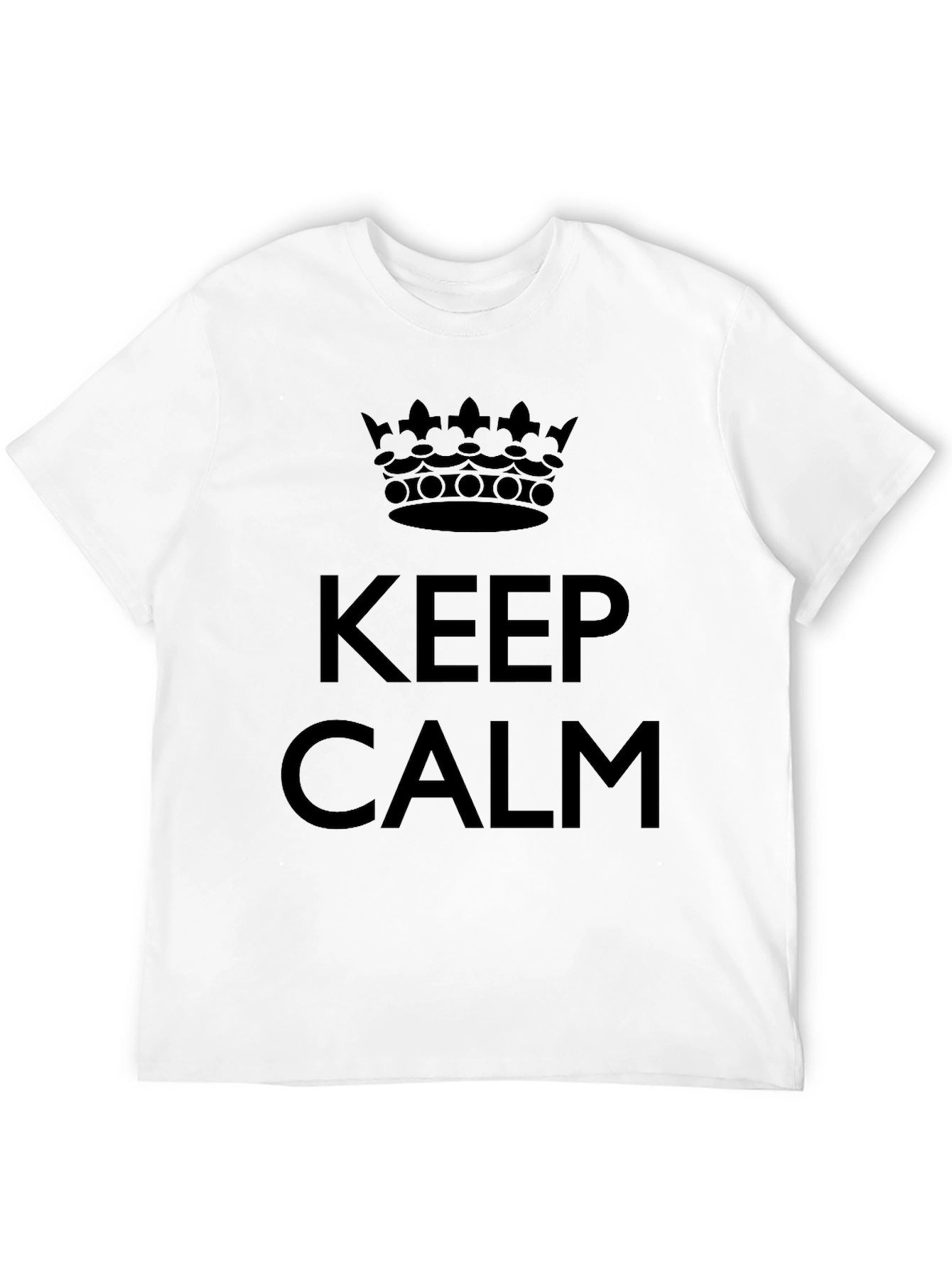 Keep Calm Graphic Tee - Classic Black