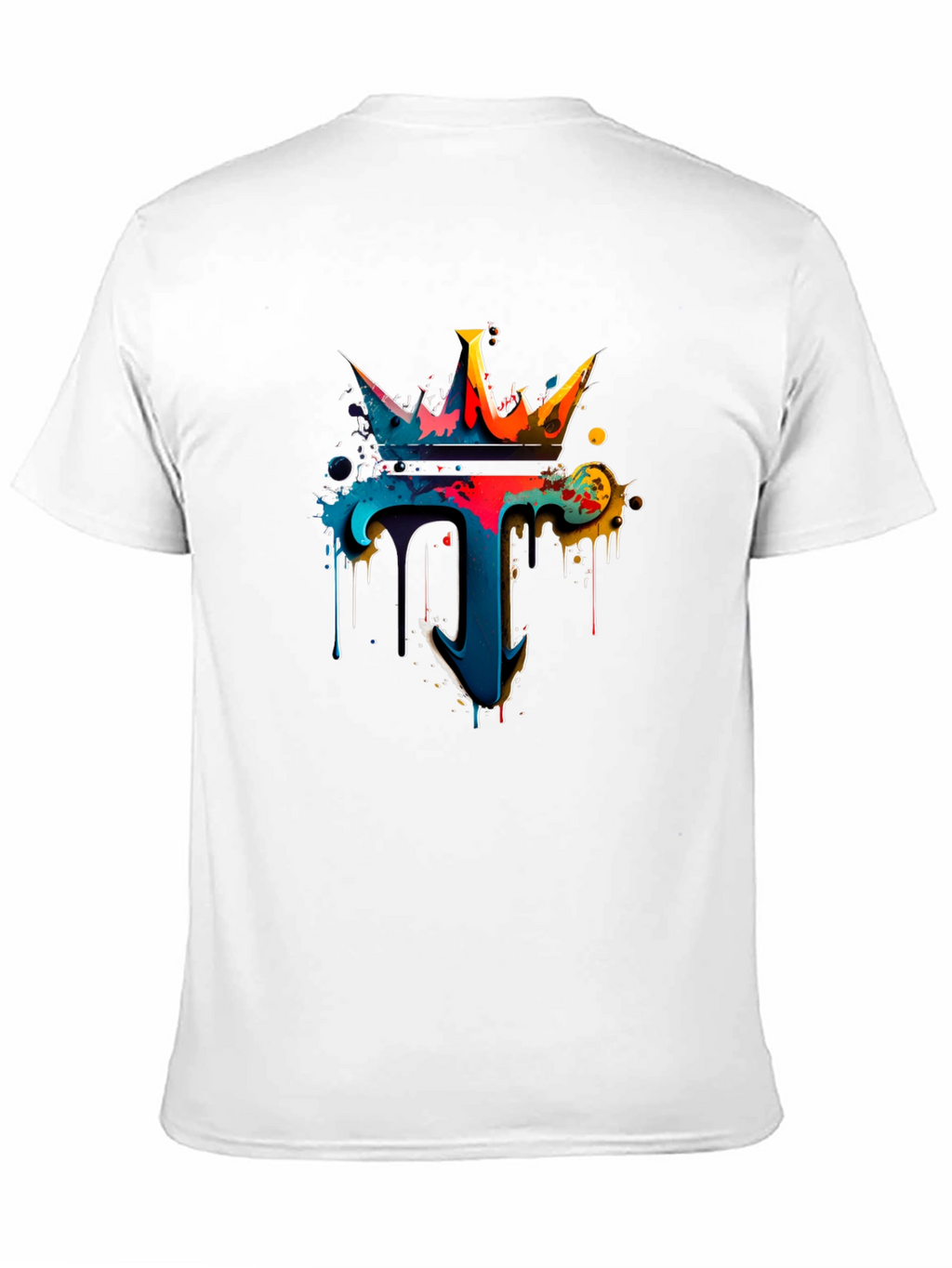 Colorful Crown Dripping T-Shirt