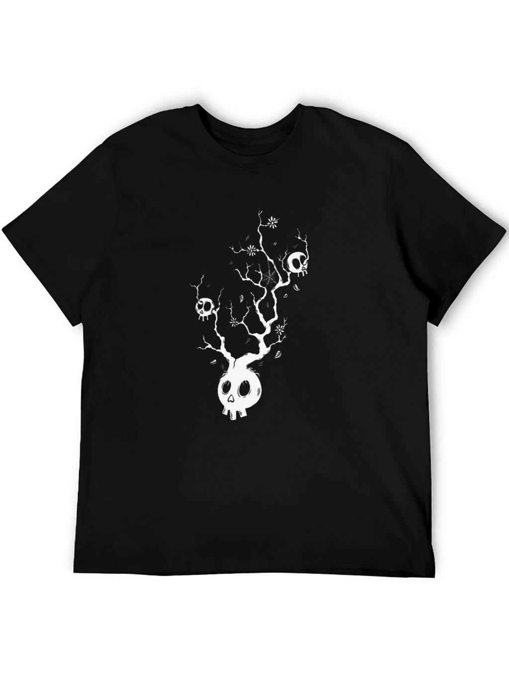 Skull Tree Graphic Tee - Black
