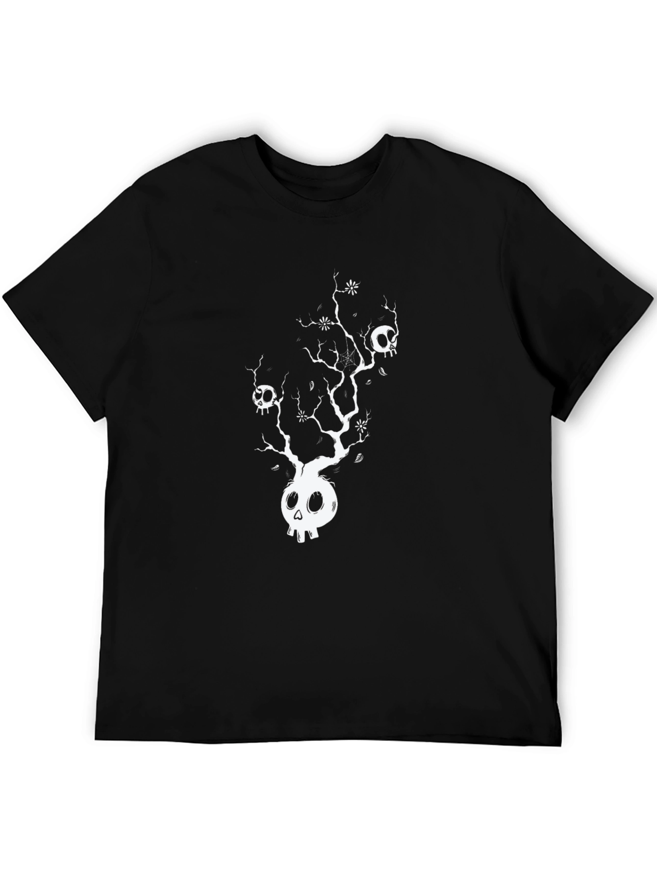 Skull Tree Graphic Tee - Black
