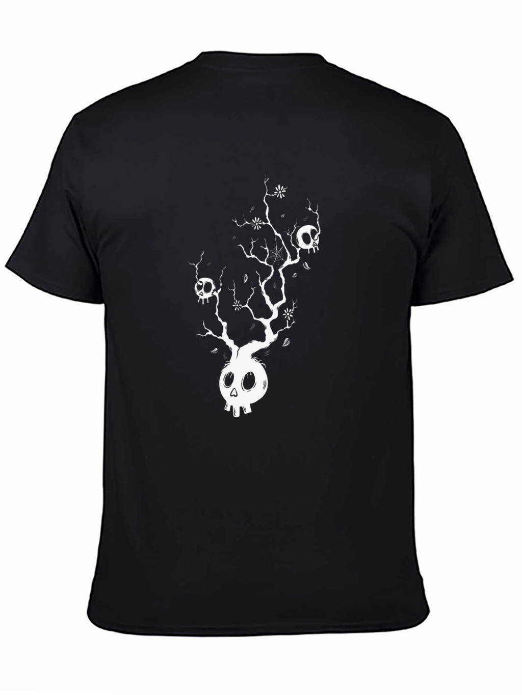 Skull Tree Graphic Tee - Black