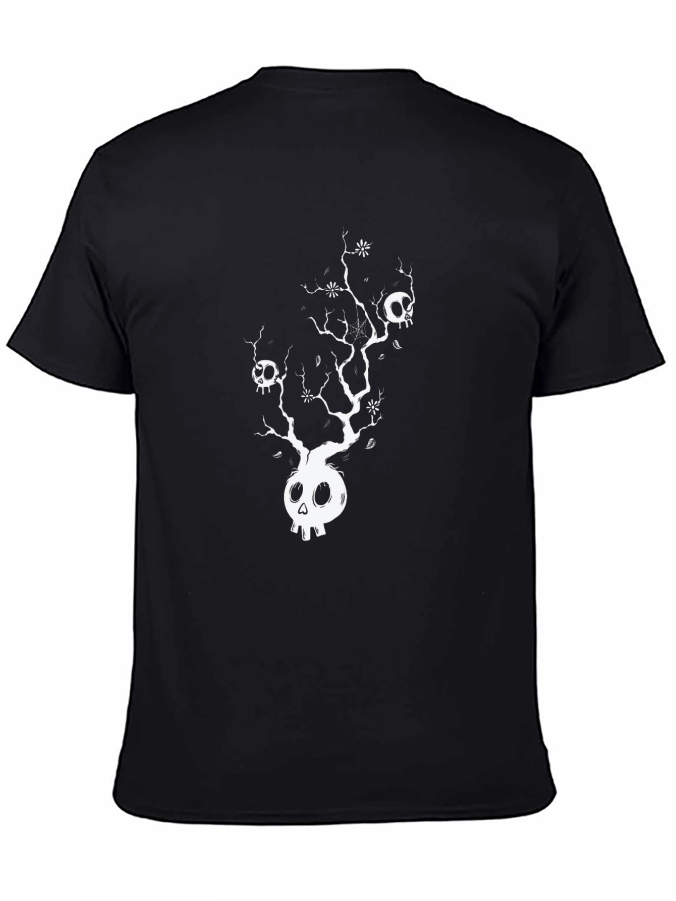 Skull Tree Graphic Tee - Black