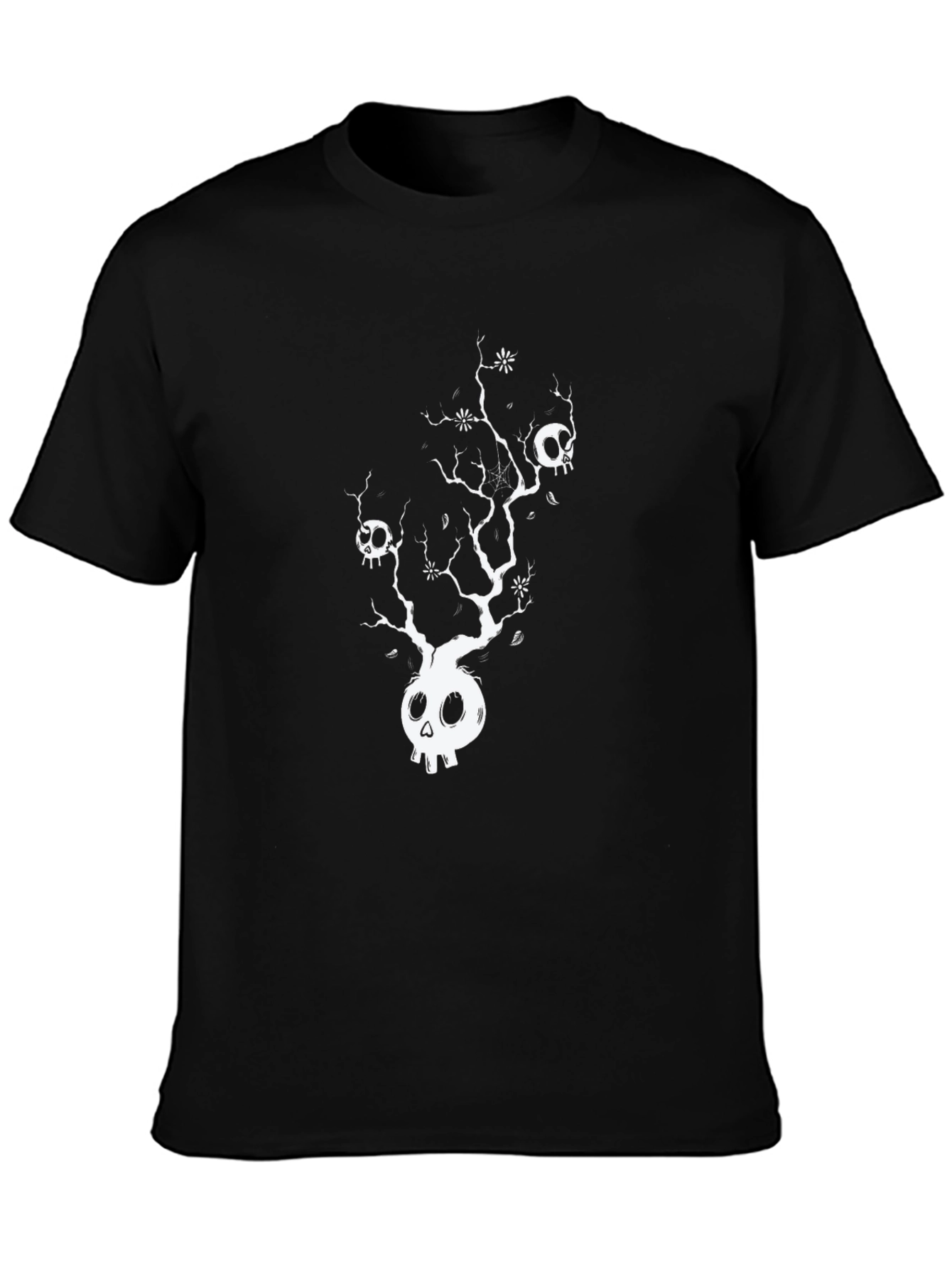 Skull Tree Graphic Tee - Black