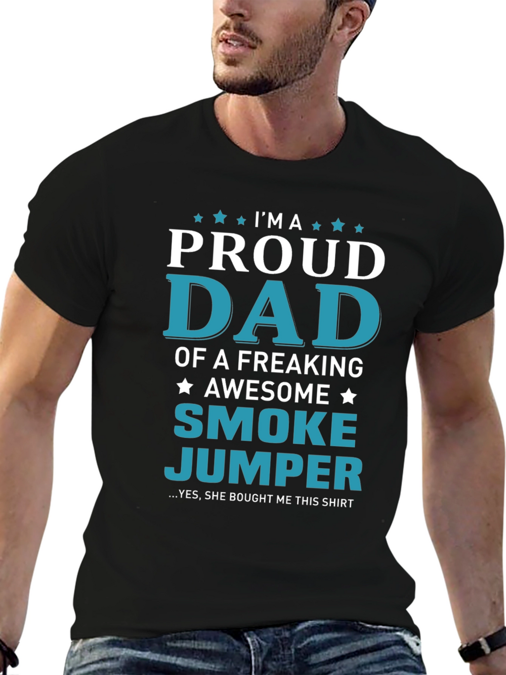Proud Smoke Jumper Dad Graphic T-Shirt