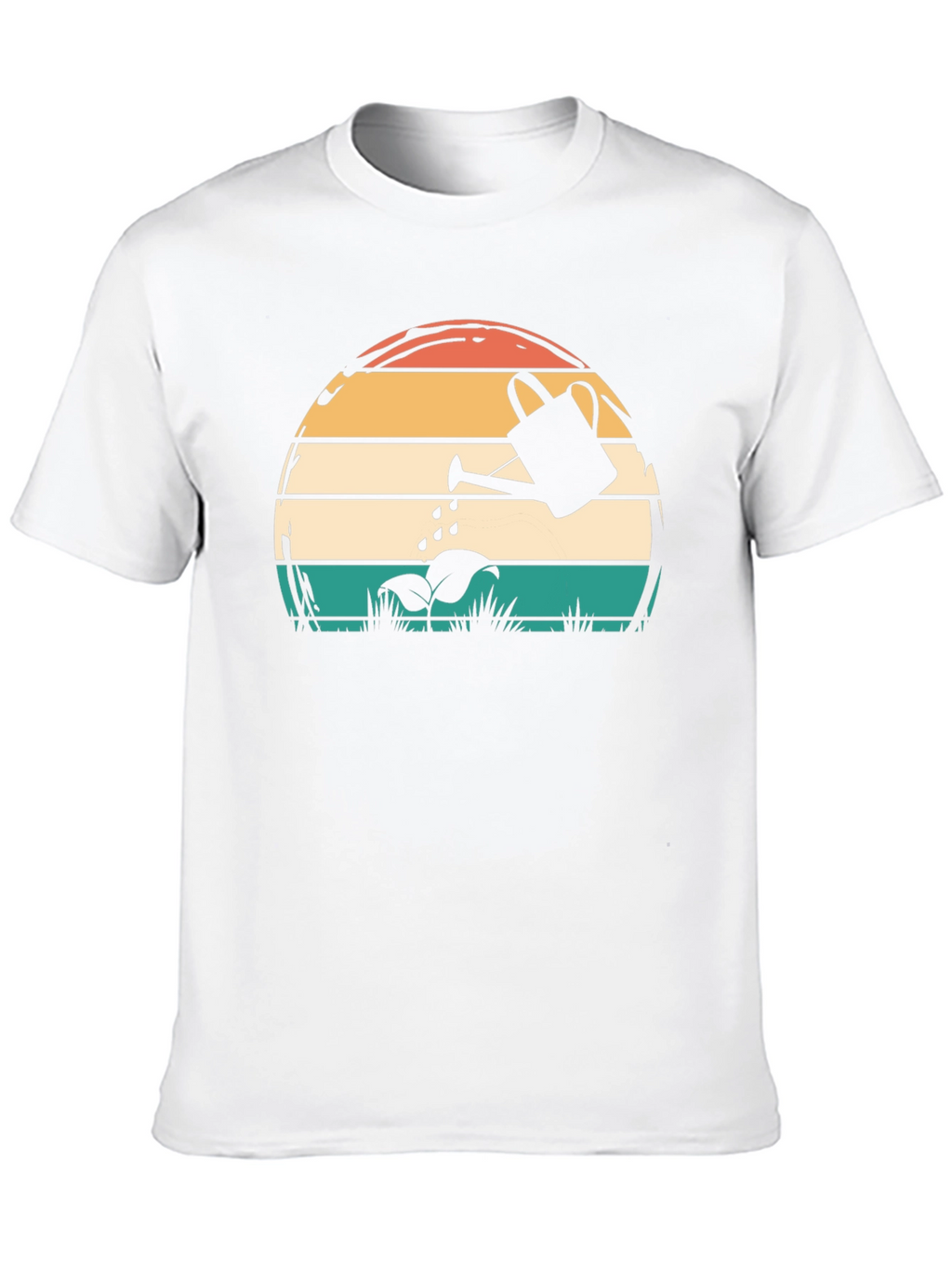 Retro Sunset Watering Can Graphic Tee