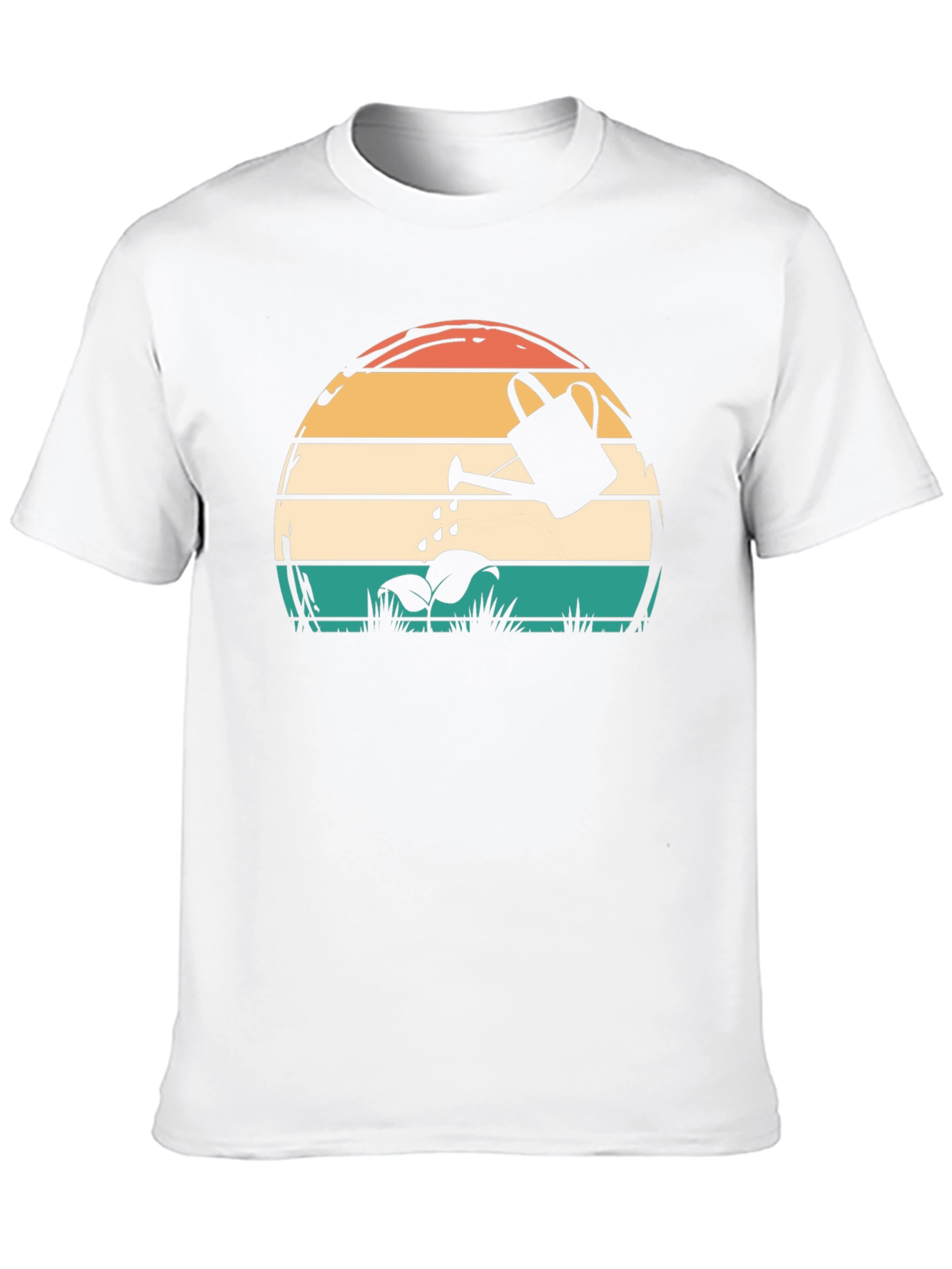 Retro Sunset Watering Can Graphic Tee