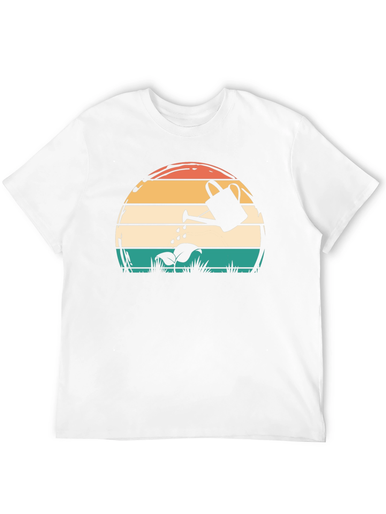 Retro Sunset Watering Can Graphic Tee