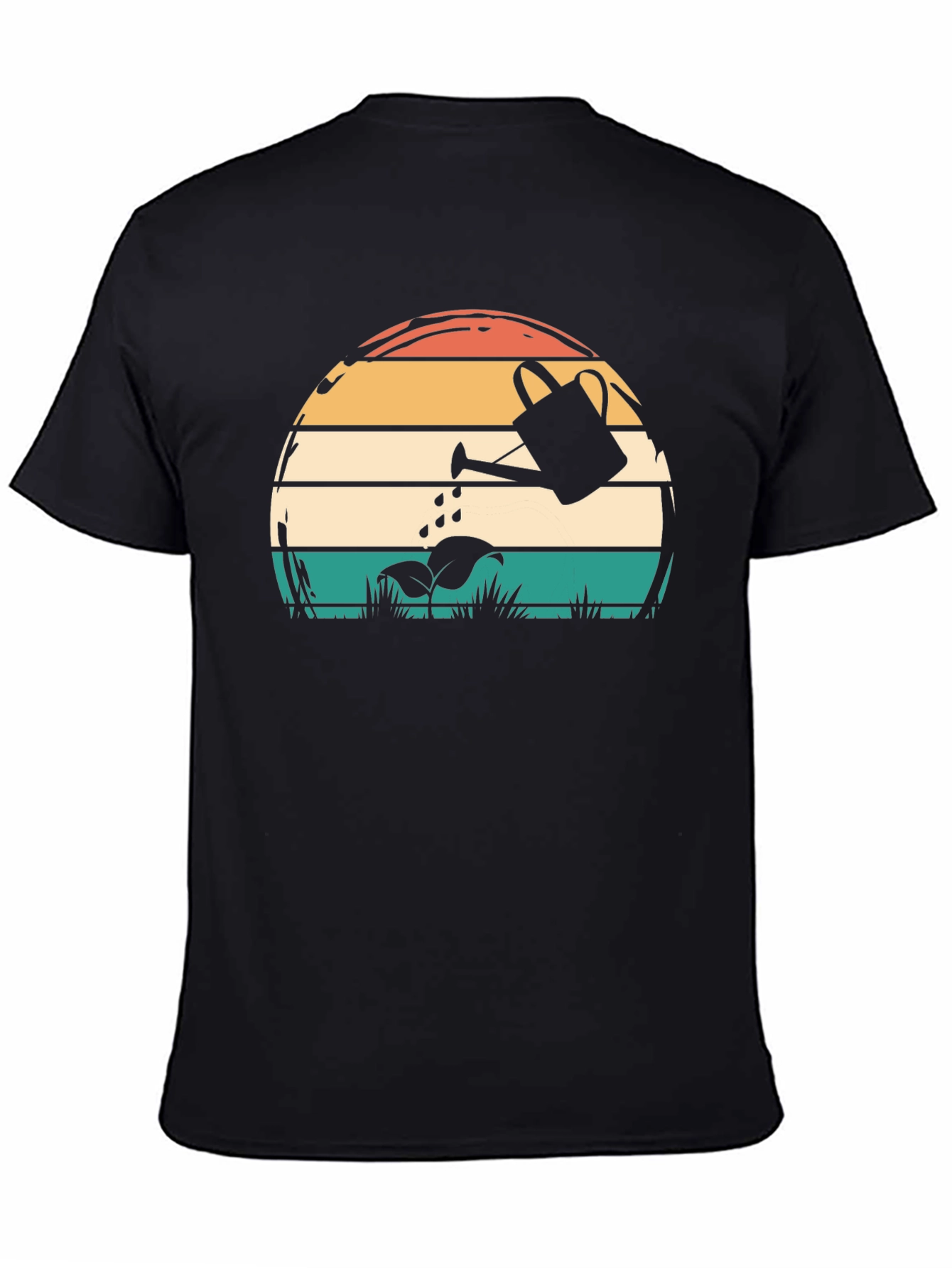 Retro Sunset Watering Can Graphic Tee