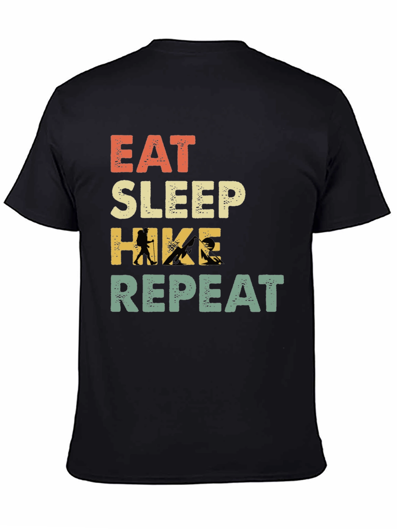 Eat Sleep Hike Repeat T-Shirt - Hiking Adventure Tee