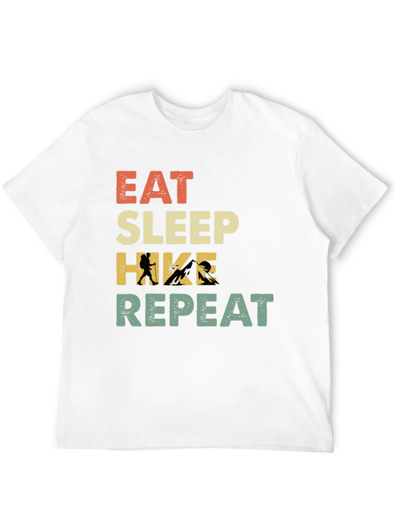 Eat Sleep Hike Repeat T-Shirt - Hiking Adventure Tee
