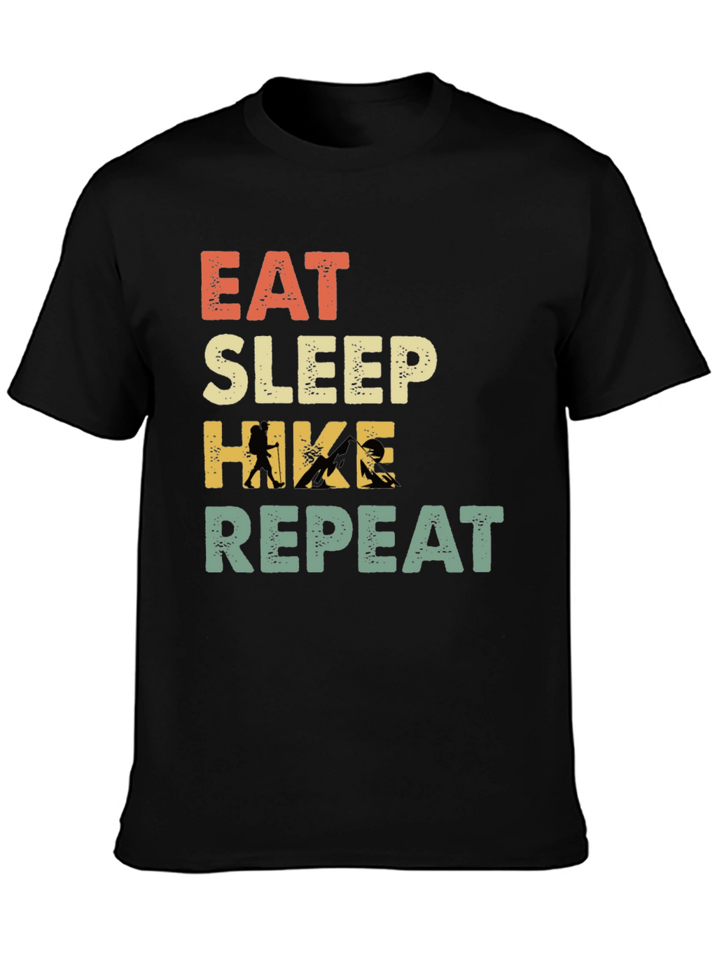 Eat Sleep Hike Repeat T-Shirt - Hiking Adventure Tee