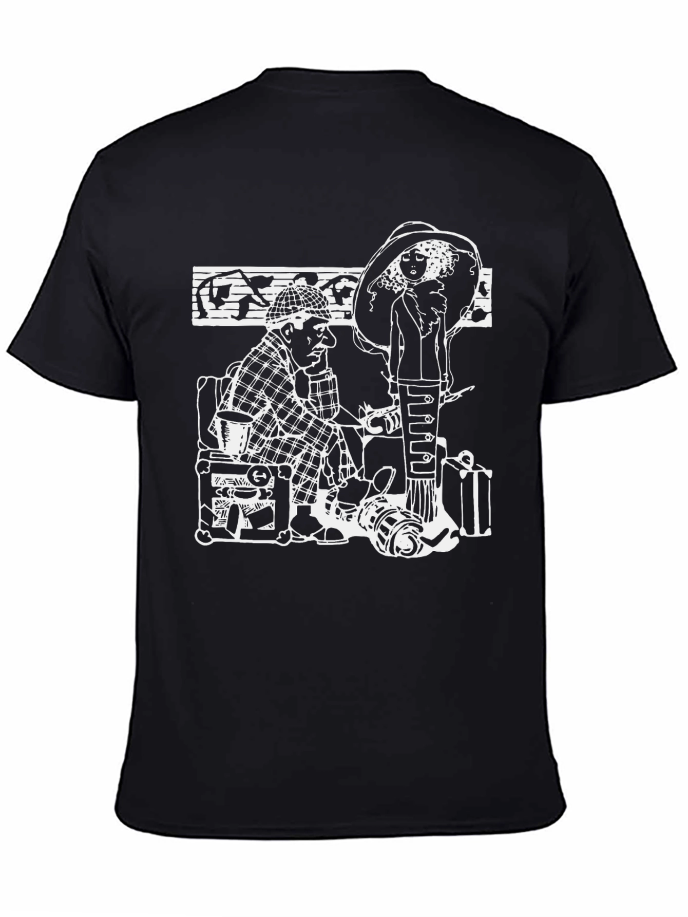 Retro Cartoon Graphic Print T-Shirt