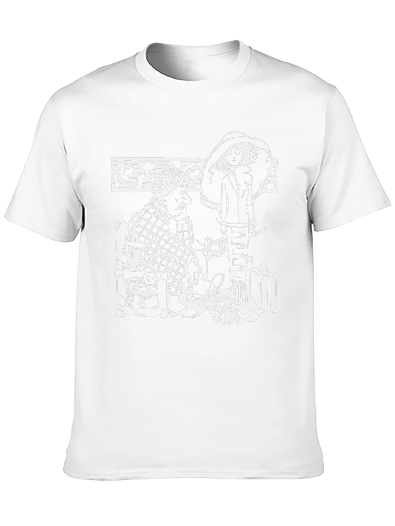Retro Cartoon Graphic Print T-Shirt