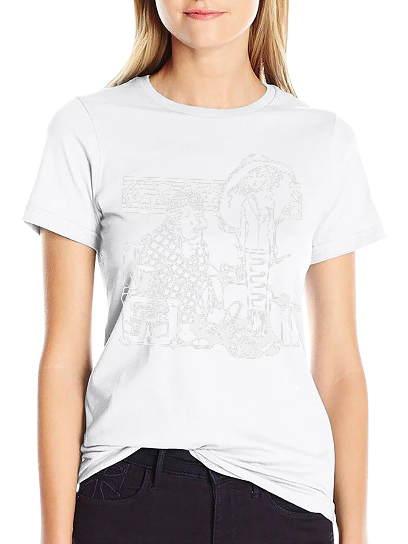 Retro Cartoon Graphic Print T-Shirt