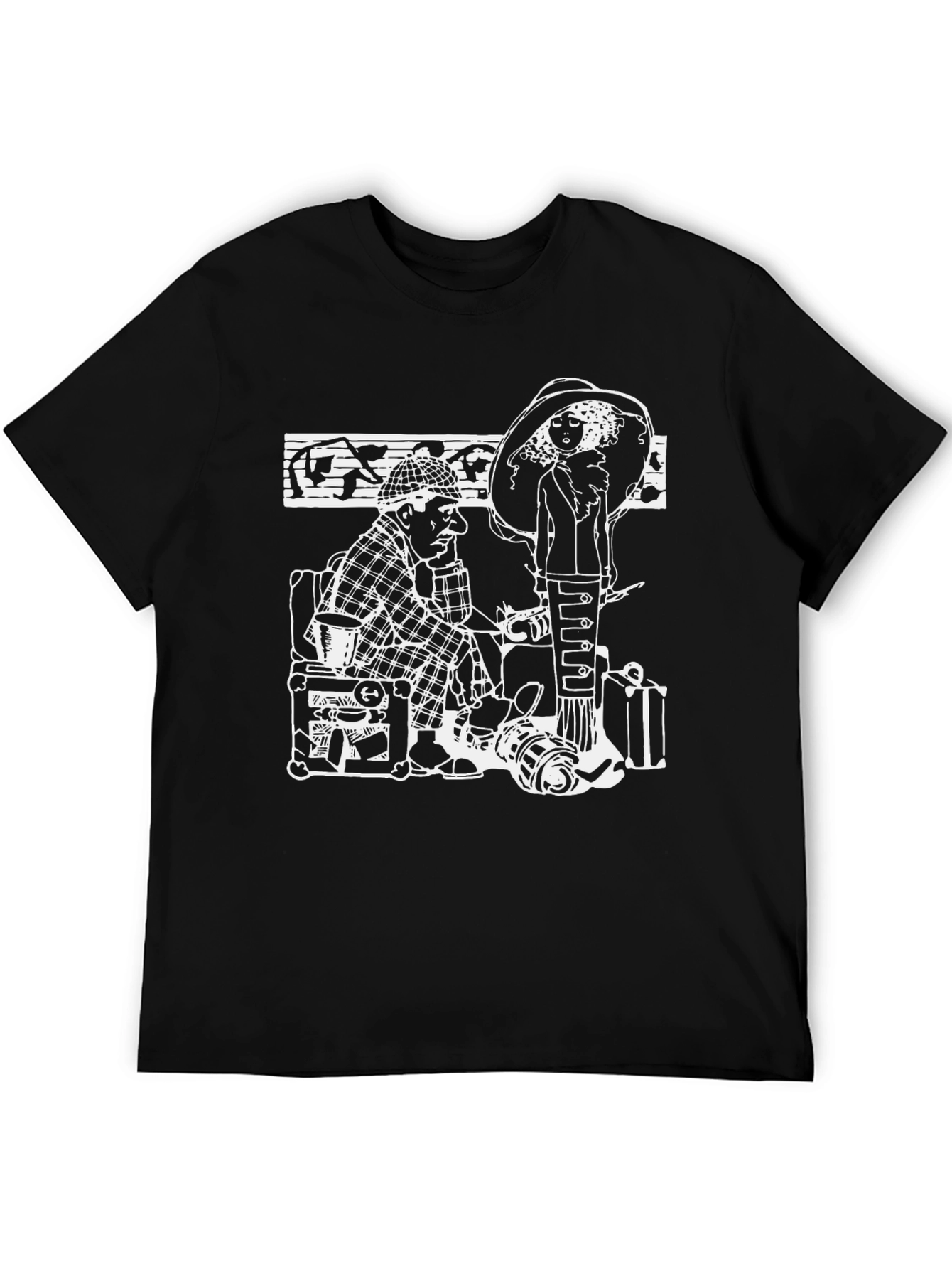 Retro Cartoon Graphic Print T-Shirt