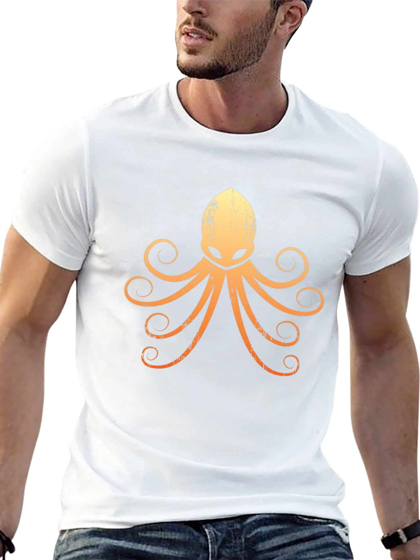 Mens Graphic Octopus T-Shirt