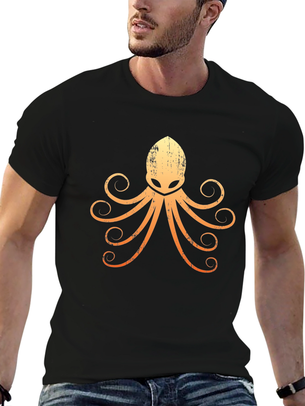 Mens Graphic Octopus T-Shirt