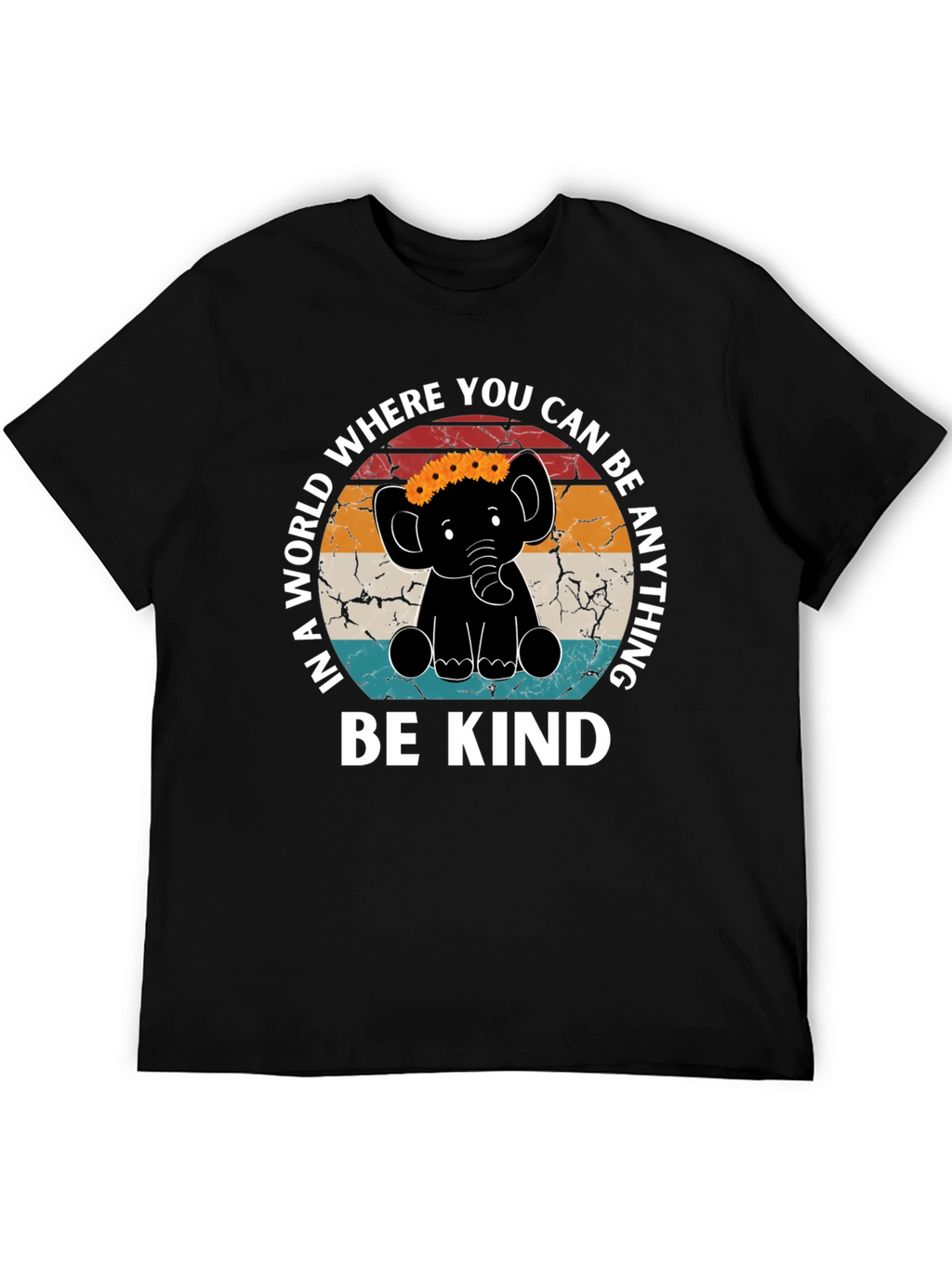 Be Kind Elephant Graphic Tee - Inspirational Shirt