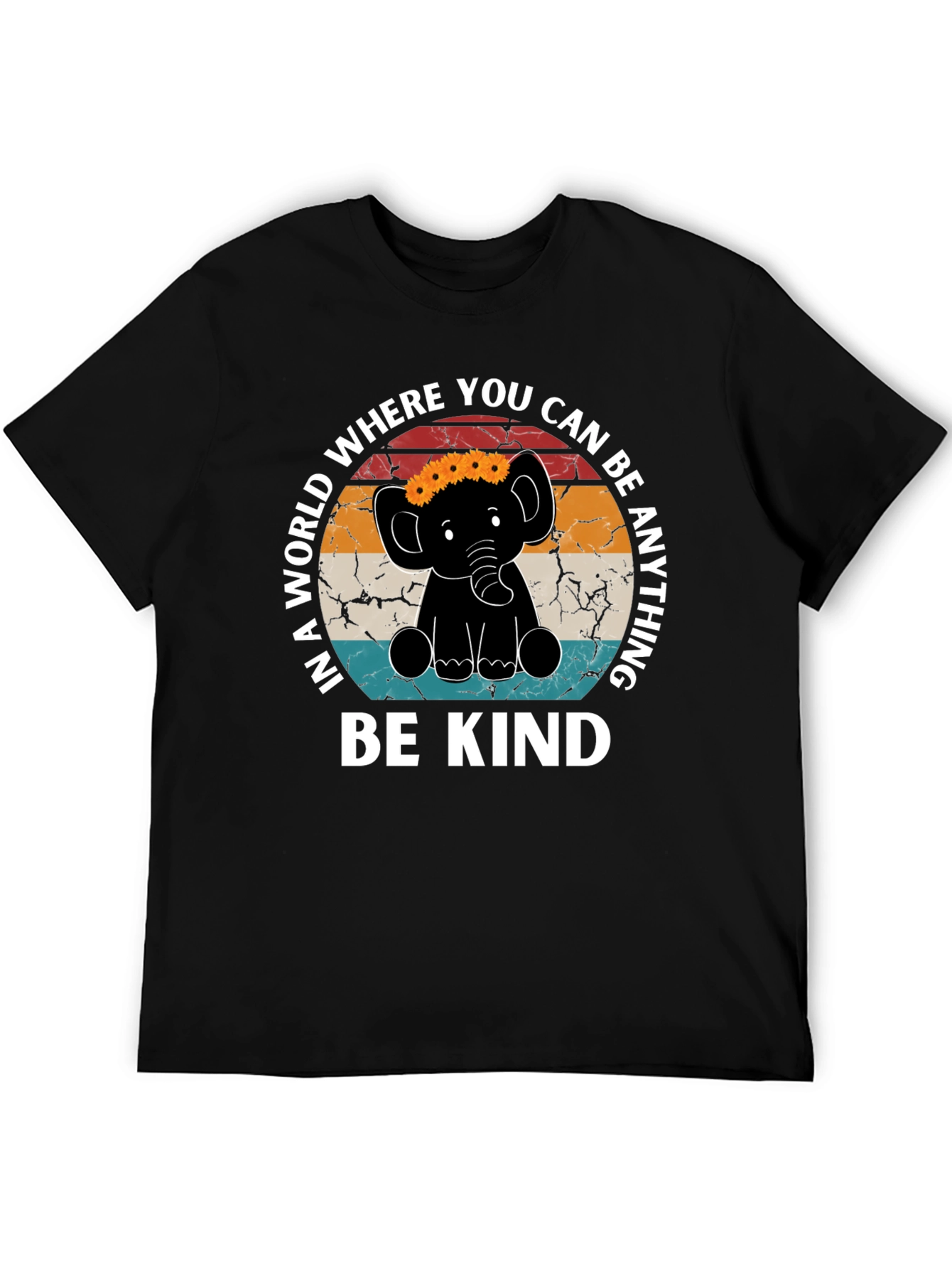 Be Kind Elephant Graphic Tee - Inspirational Shirt