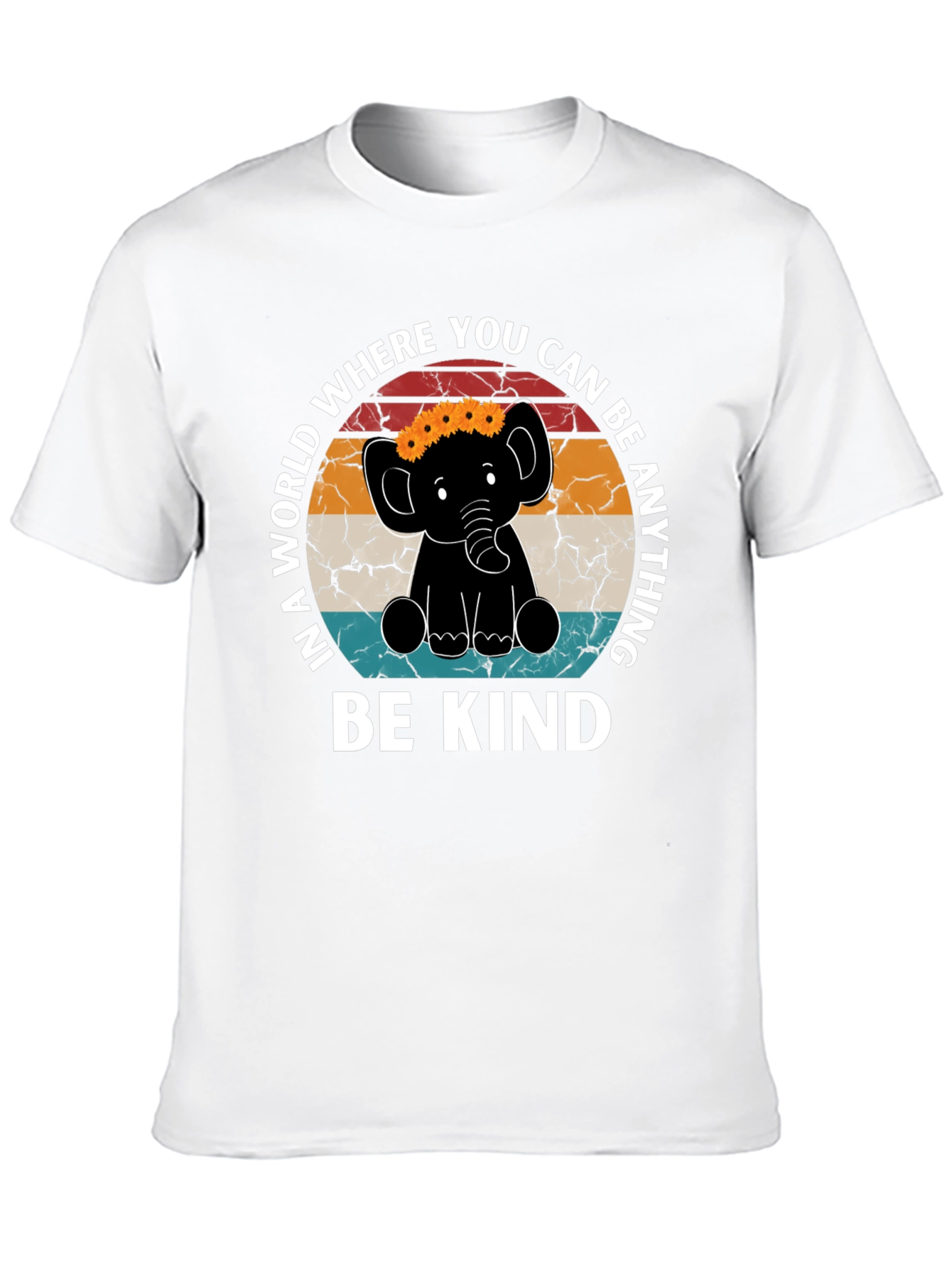 Be Kind Elephant Graphic Tee - Inspirational Shirt