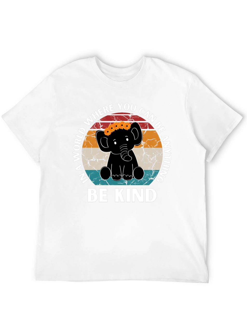 Be Kind Elephant Graphic Tee - Inspirational Shirt