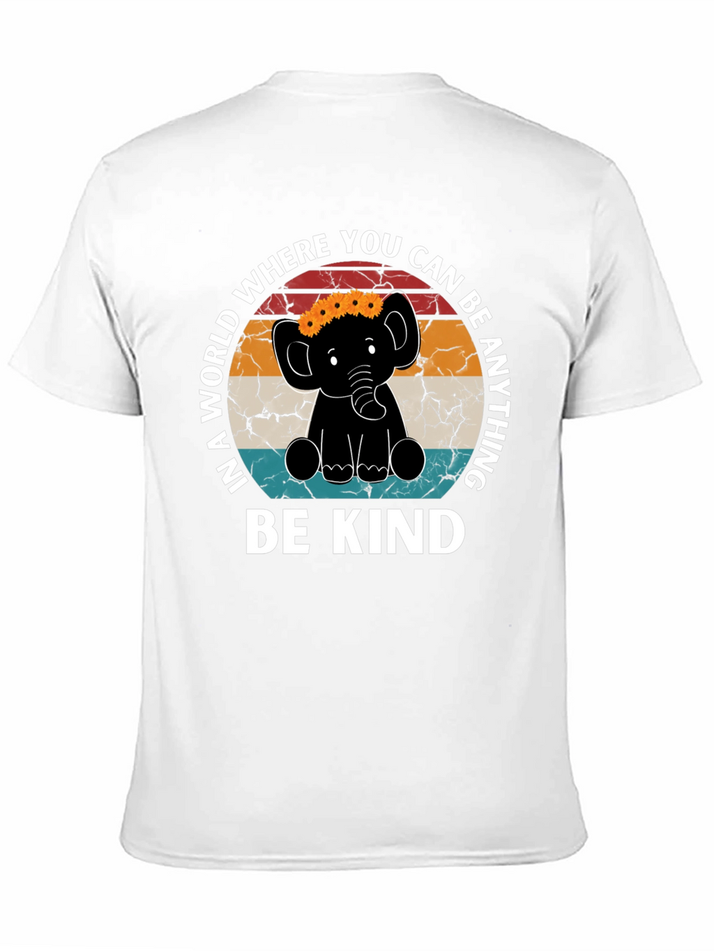Be Kind Elephant Graphic Tee - Inspirational Shirt