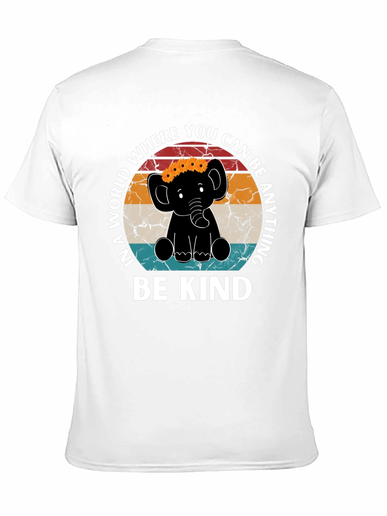 Be Kind Elephant Graphic Tee - Inspirational Shirt