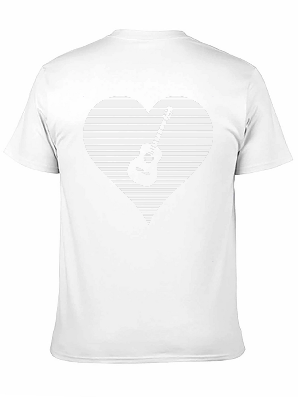 Guitar Heart Graphic Tee - Music Lover Shirt
