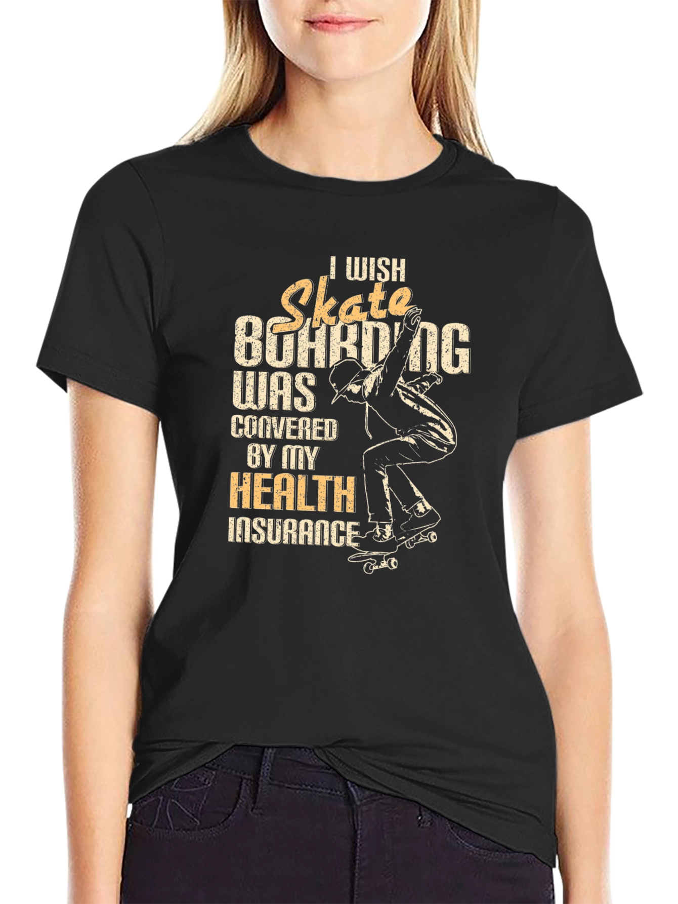 Skateboarding Health Insurance T-Shirt