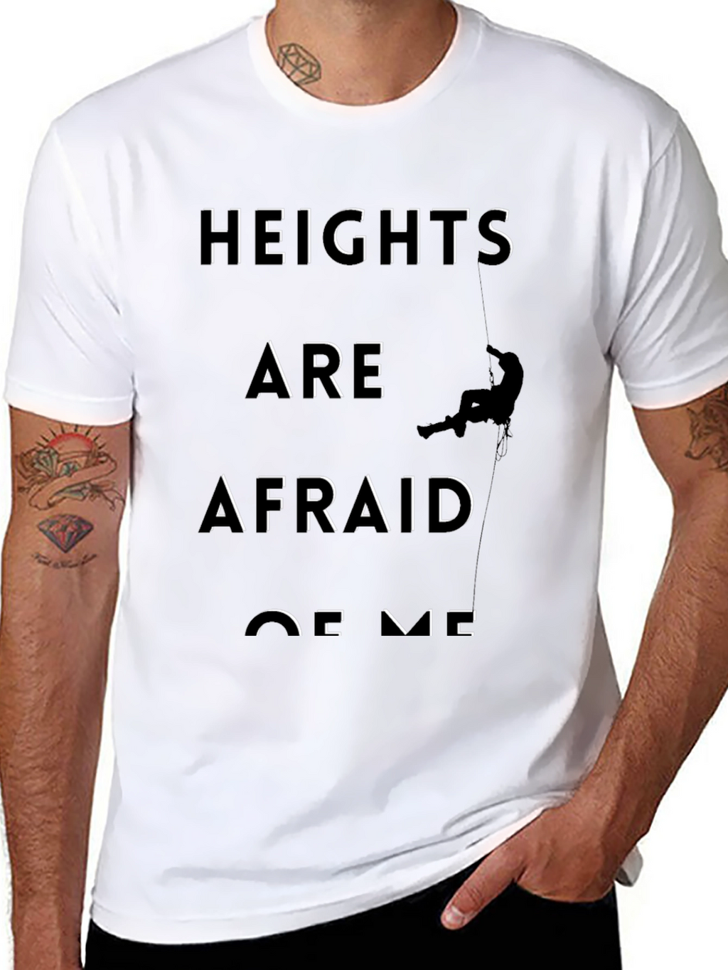 Heights Are Afraid of Me Graphic Tee