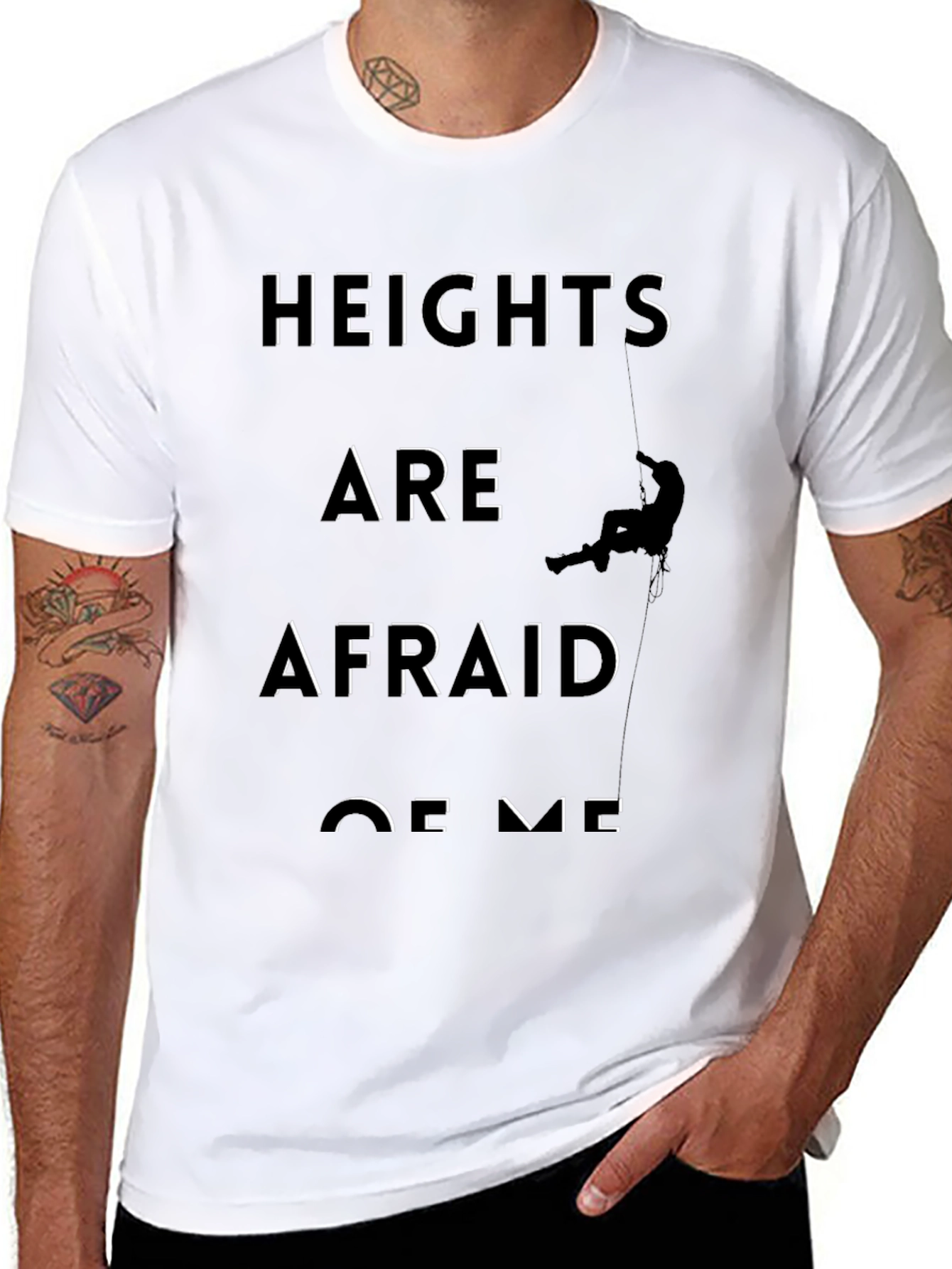 Heights Are Afraid of Me Graphic Tee