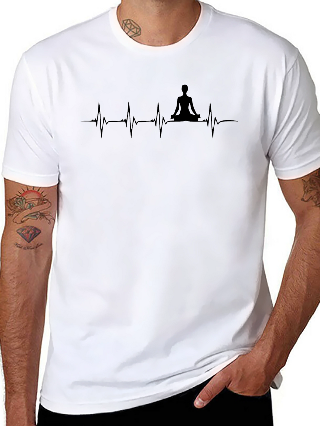 Yoga Heartbeat Tee - Meditate in Style!