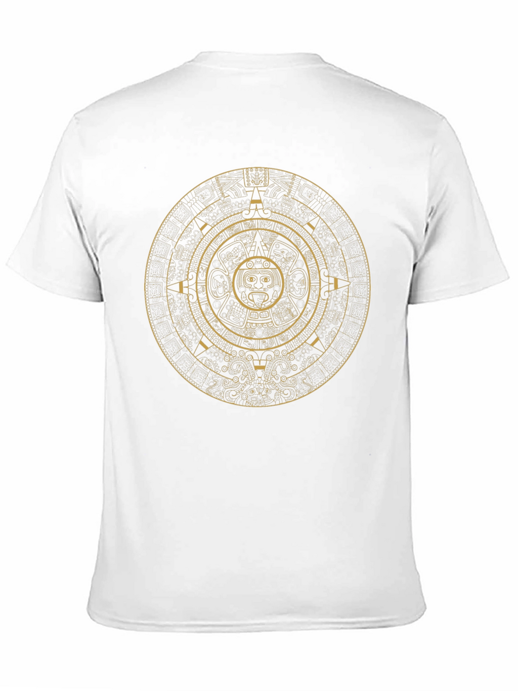 Aztec Calendar Graphic Black T-Shirt