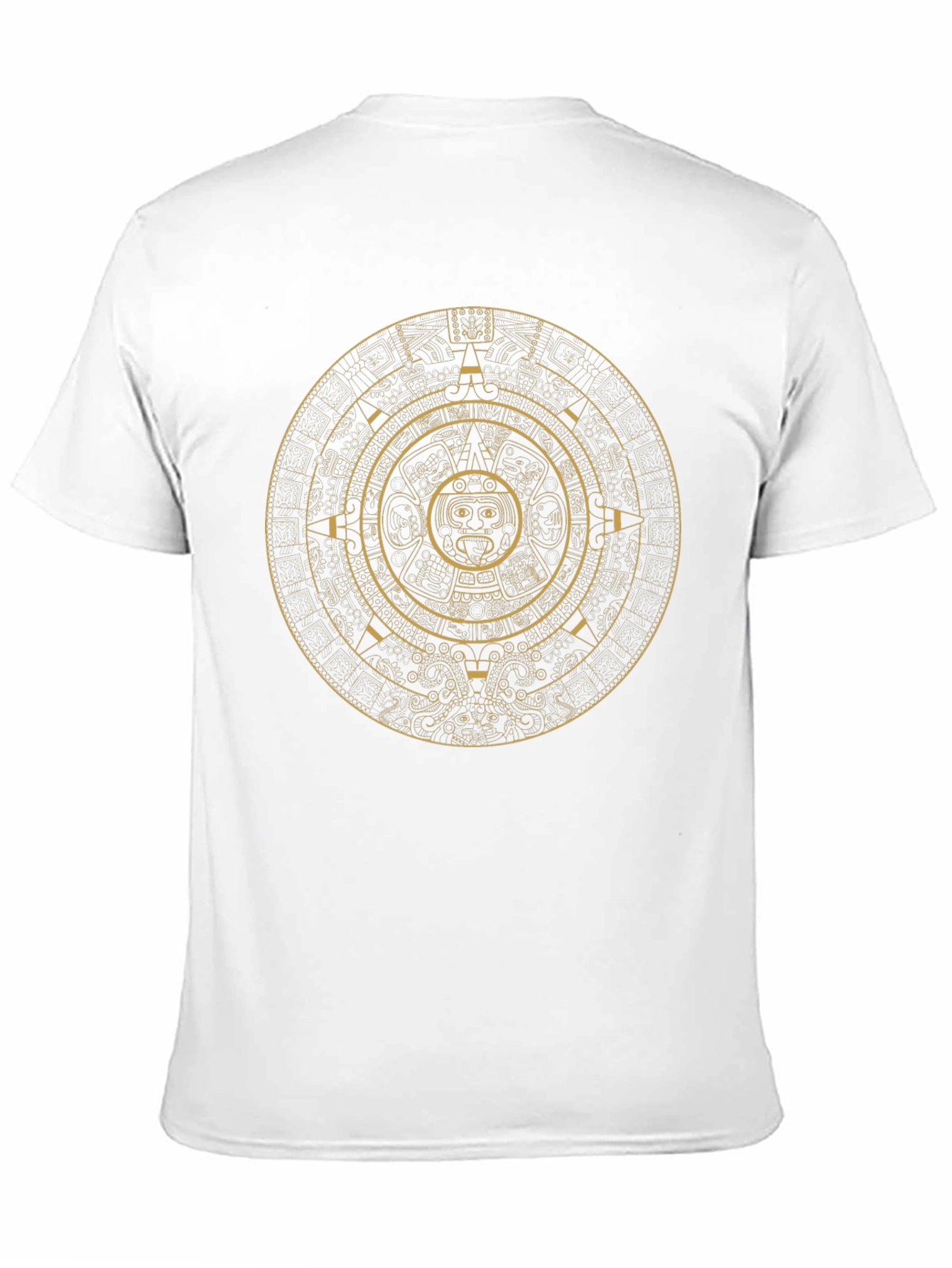 Aztec Calendar Graphic Black T-Shirt