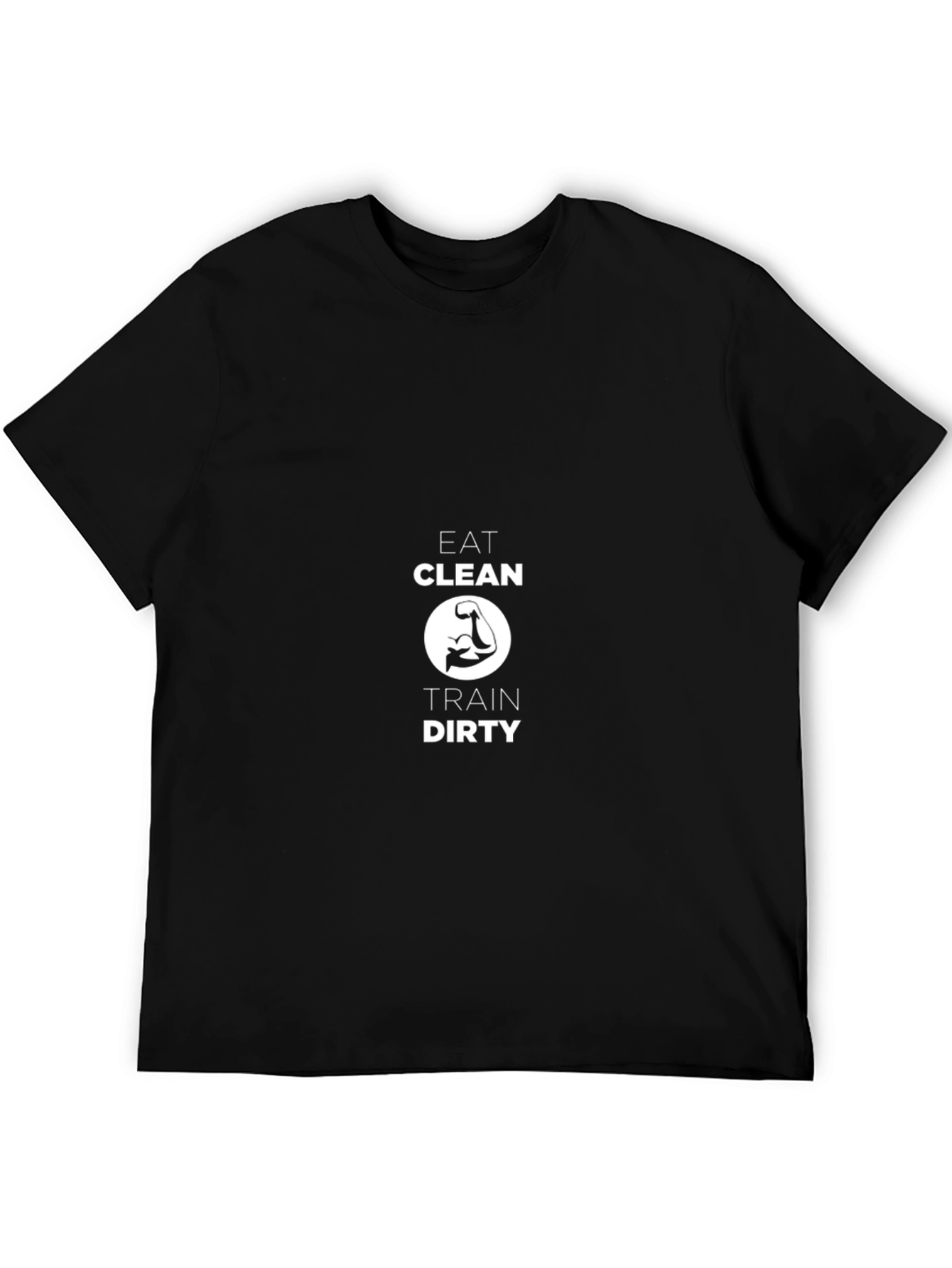 Eat Clean Train Dirty Black T-Shirt