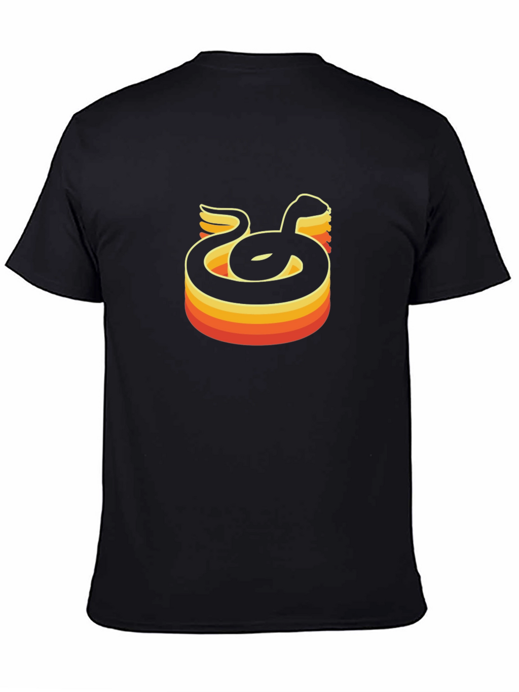 Retro Snake Graphic Tee - Black T-Shirt
