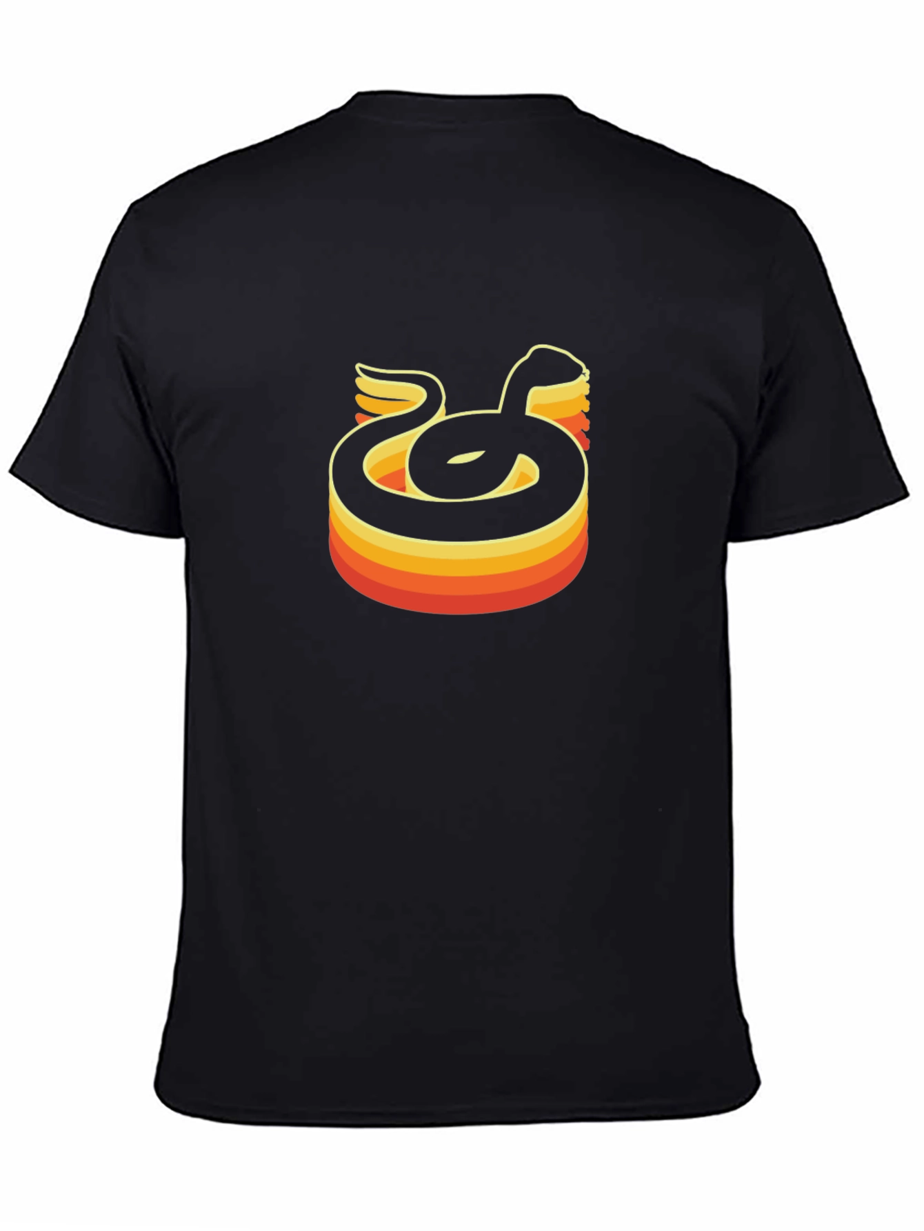 Retro Snake Graphic Tee - Black T-Shirt