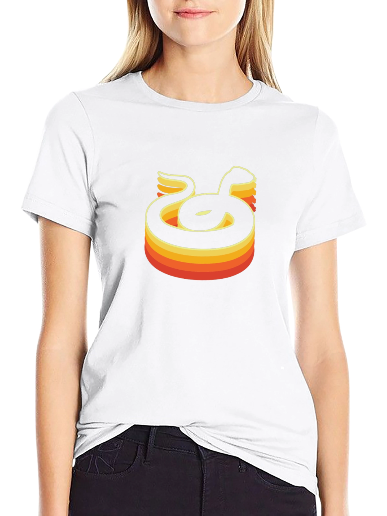 Retro Snake Graphic Tee - Black T-Shirt