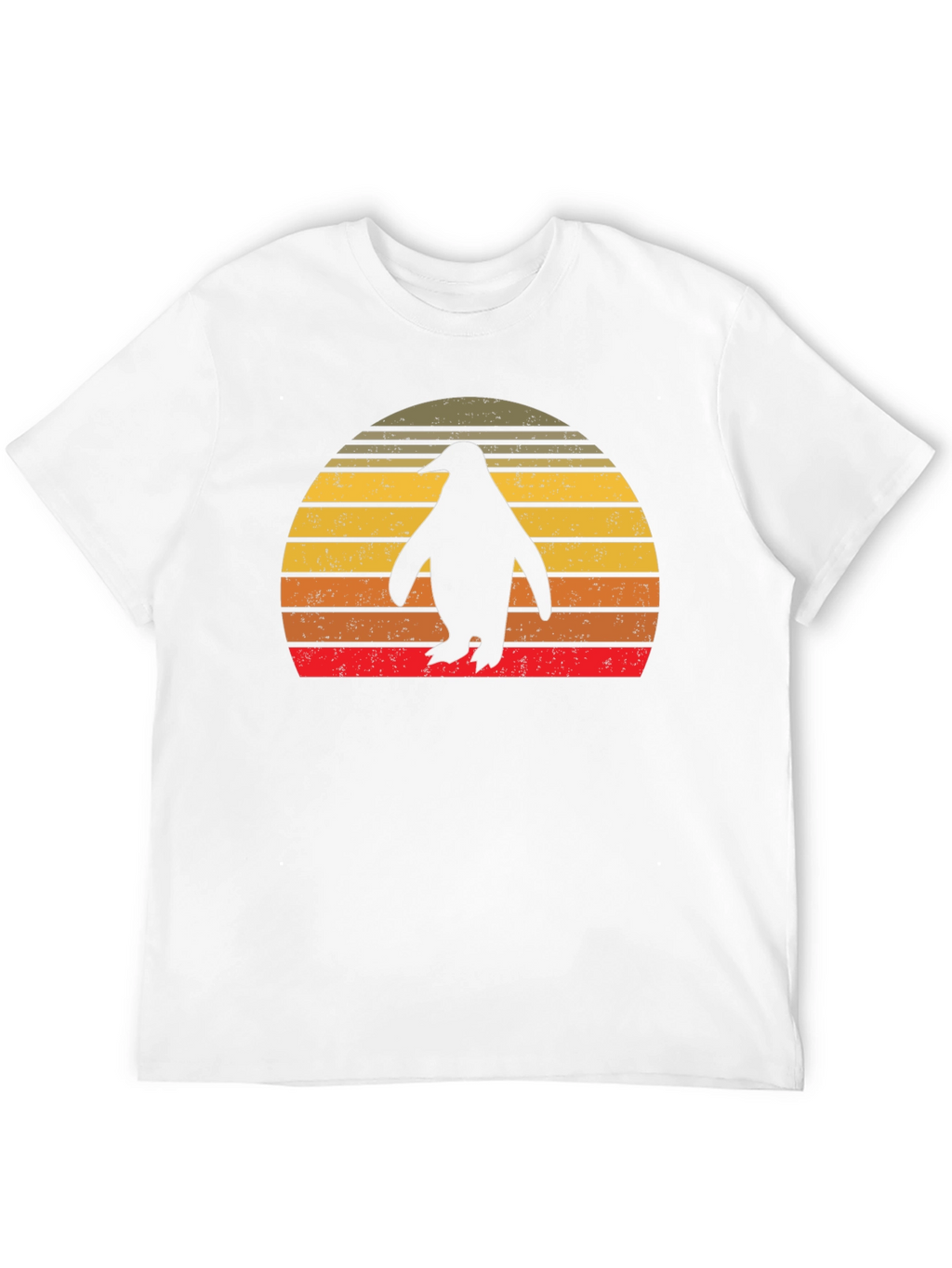Retro Penguin Sunset T-Shirt