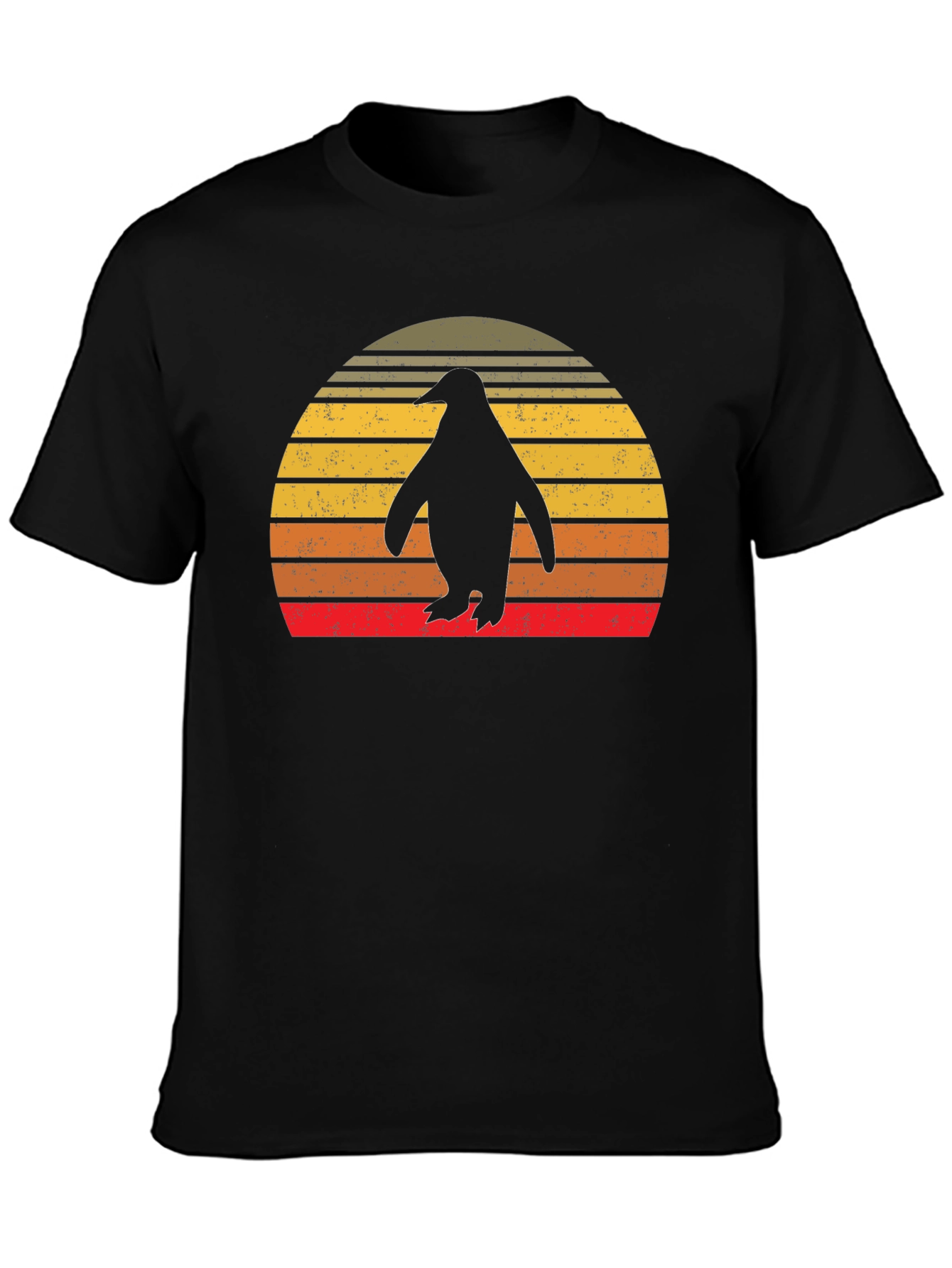 Retro Penguin Sunset T-Shirt