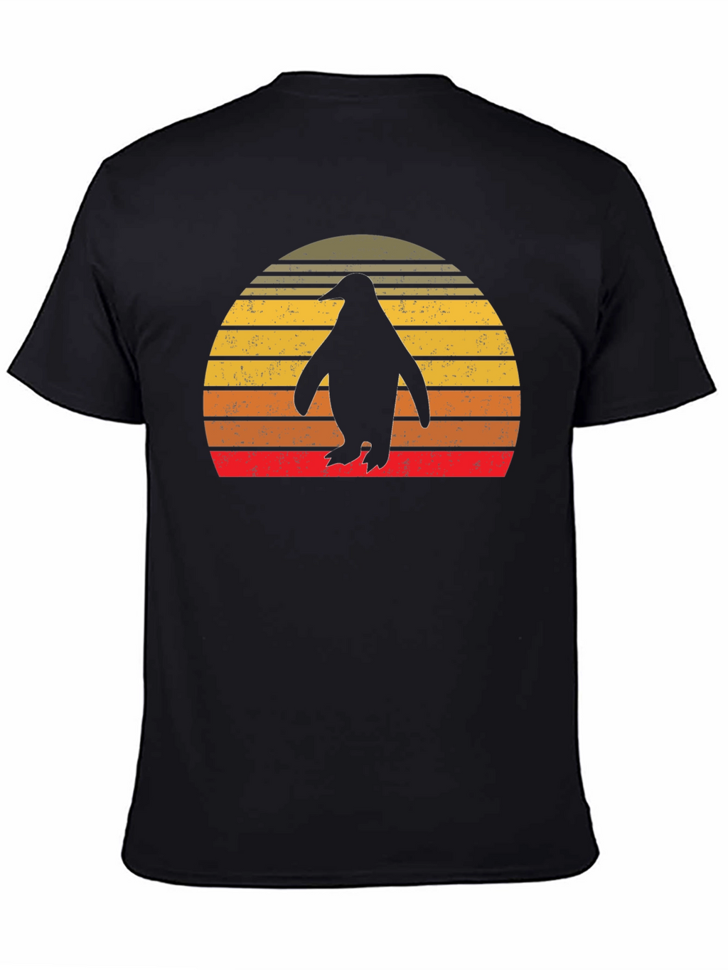 Retro Penguin Sunset T-Shirt