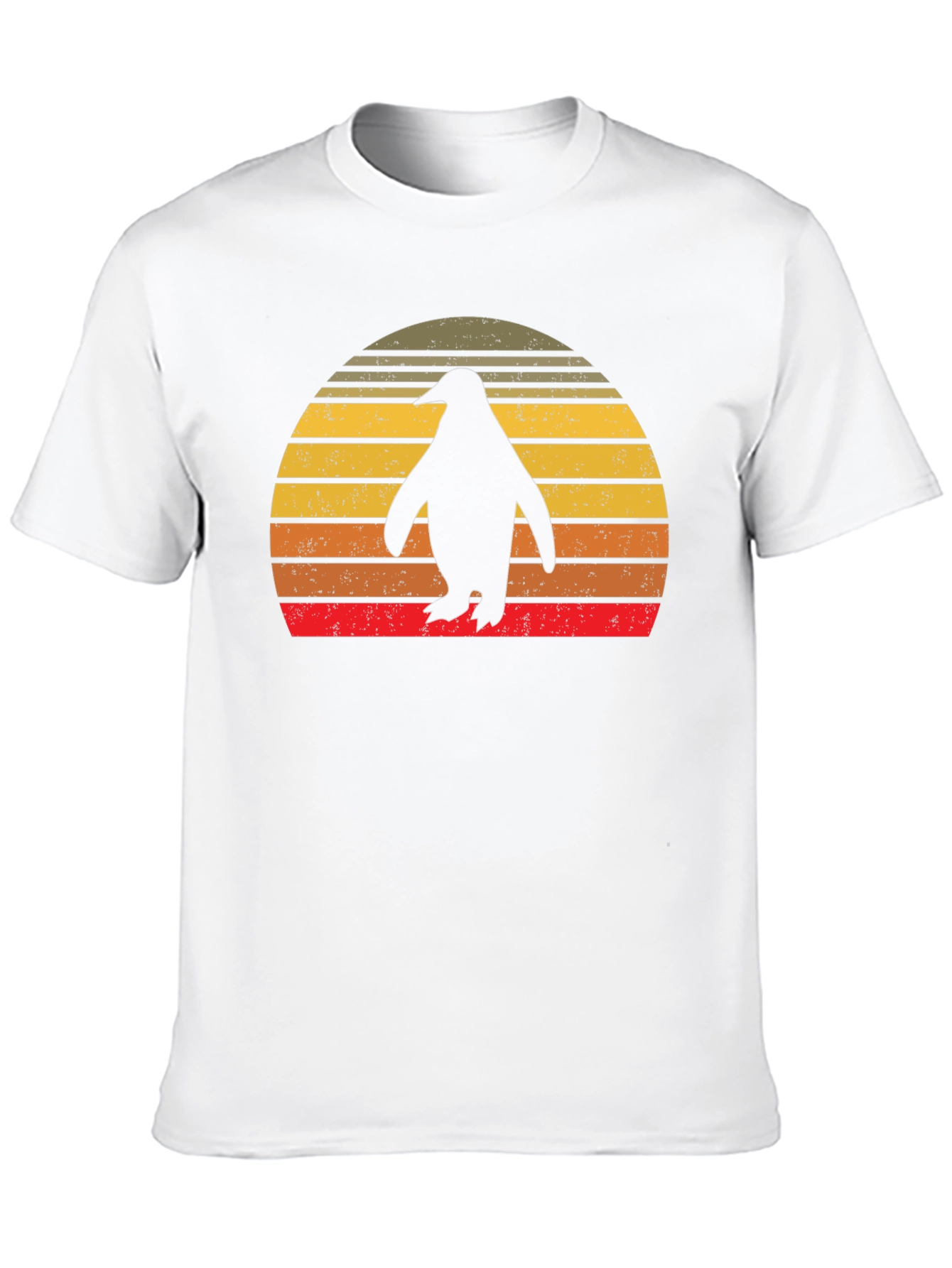 Retro Penguin Sunset T-Shirt