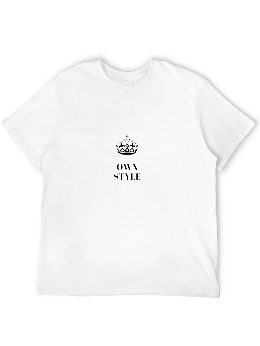 Own Style Graphic Black T-Shirt