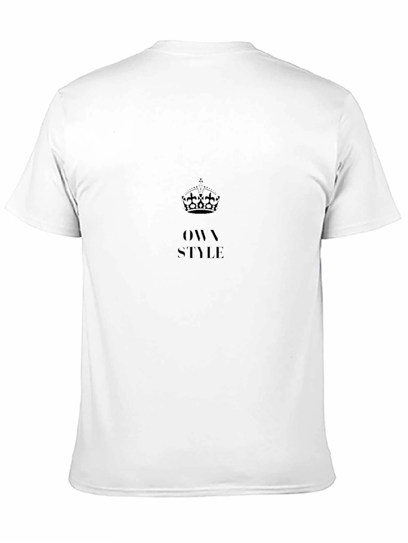 Own Style Graphic Black T-Shirt
