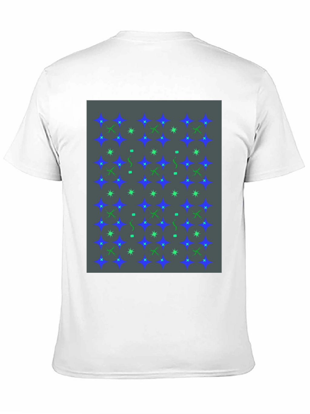 Star Pattern Black T-Shirt