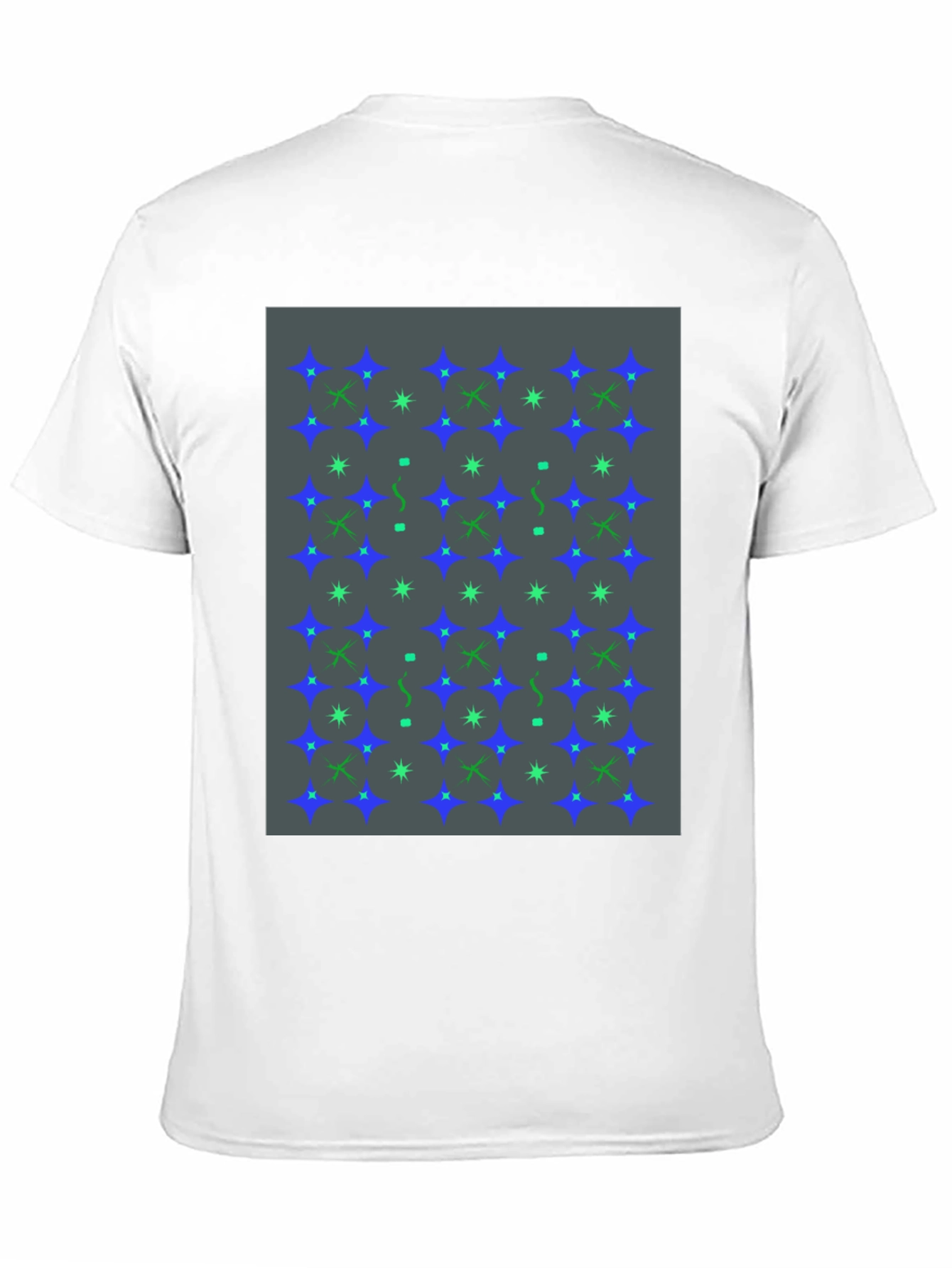 Star Pattern Black T-Shirt