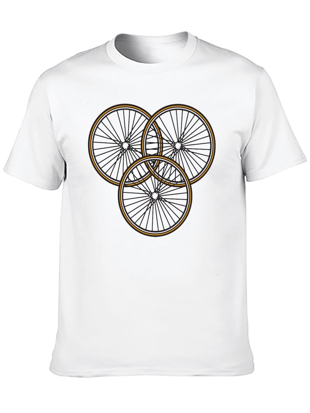 Cycle Wheel Graphic Tee - Stylish Mens T-Shirt