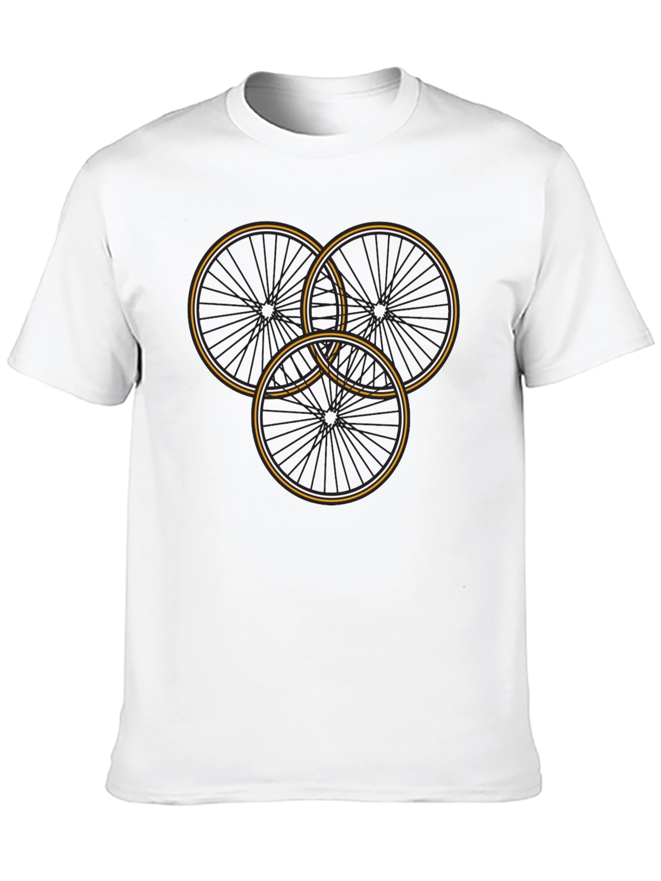 Cycle Wheel Graphic Tee - Stylish Mens T-Shirt
