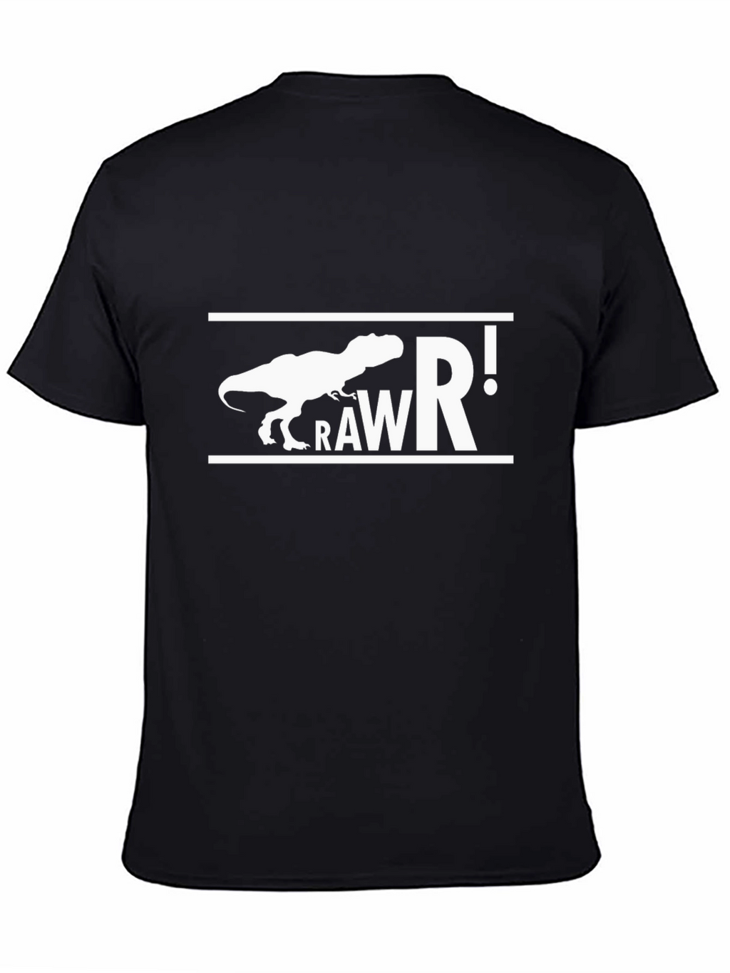 Rawr Dinosaur T-Shirt - Black